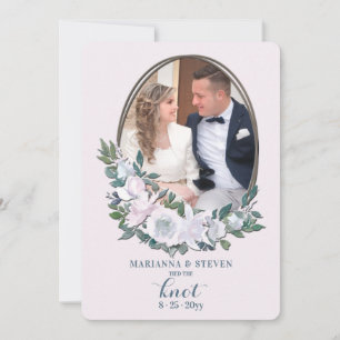 Tarjeta de Invitación para Boda de fotografía flor