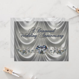 Tarjeta de Invitación para Bodas de Diamante (60 A