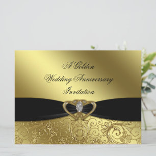 Tarjeta de Invitación para Bodas de Oro (50 Aniver