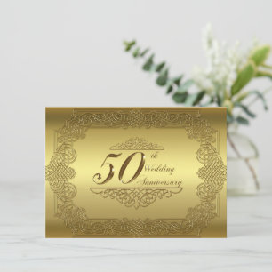 Tarjeta de Invitación para Bodas de Oro (50 Aniver