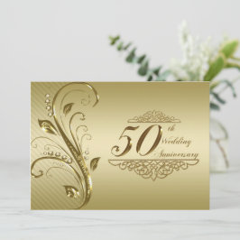 Tarjeta de Invitación para Bodas de Oro, 50 Aniver