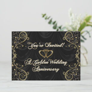 Tarjeta de Invitación para Bodas de Oro 50 Anivers