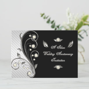 Tarjeta de Invitación para Bodas de Plata a los 25