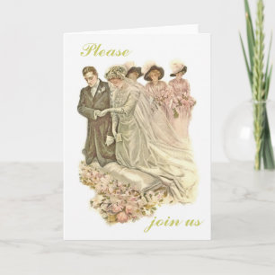 Tarjeta de invitación para bodas vendianas eduardi