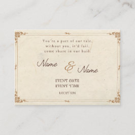 Tarjeta de invitación para bodas ventilares poétic