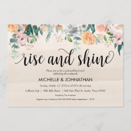 Tarjeta de invitación para brunch del Boda del Rus