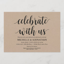 Tarjeta de invitación para brunch del Boda Rustic