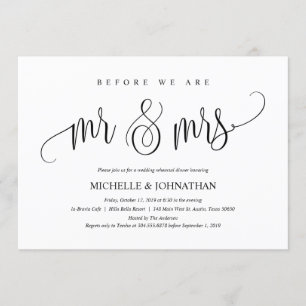 Tarjeta de invitación para cena de elegante ensayo