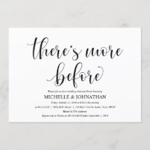 Tarjeta de invitación para cena de elegante ensayo