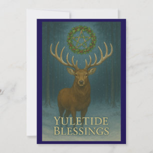 Tarjeta de Invitación para Ciervo de Bendiciones d