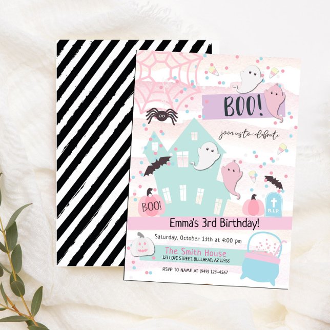 Tarjeta de invitación para cumpleaños infantil con (Subido por el creador)