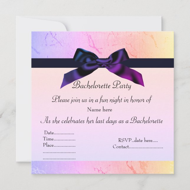 TARJETA DE INVITACIÓN PARA DESPEDIDA DE SOLTERA AR (Anverso)