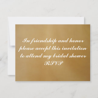 Tarjeta de invitación para ducha de novia