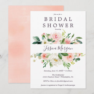 Tarjeta de invitación para ducha de novia Airy Rub