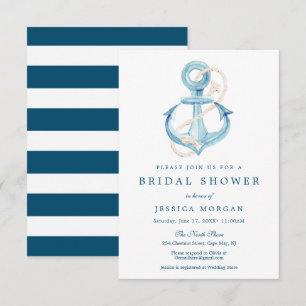 Tarjeta de invitación para ducha de novia de la Ma