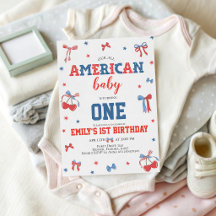 Tarjeta de invitación para el 1er cumpleaños de Al