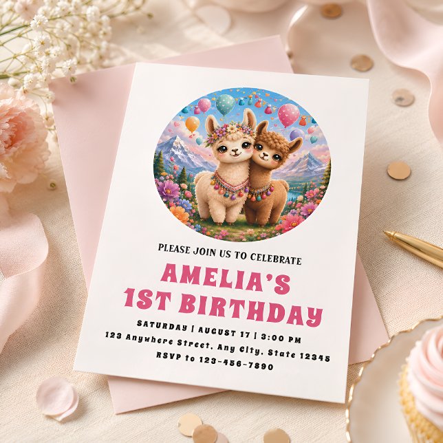 Tarjeta de invitación para el 1er cumpleaños de ni (Subido por el creador)