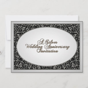 Tarjeta de invitación para el 25º aniversario de b