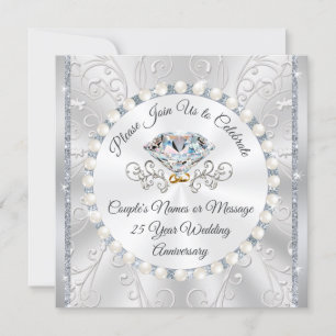 Tarjeta de invitación para el 25º aniversario del 