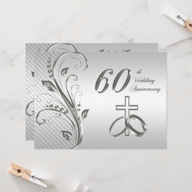 Tarjeta de invitación para el 60º aniversario de b (Anverso/Reverso In Situ)