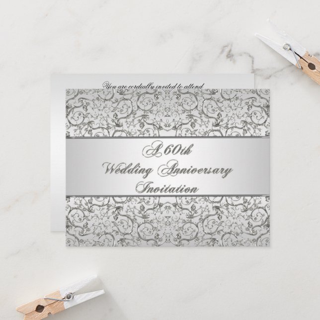 Tarjeta de invitación para el 60 aniversario de bo (Anverso/Reverso In Situ)