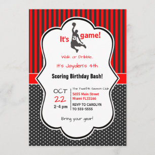 Tarjeta de invitación para el cumpleaños del balon