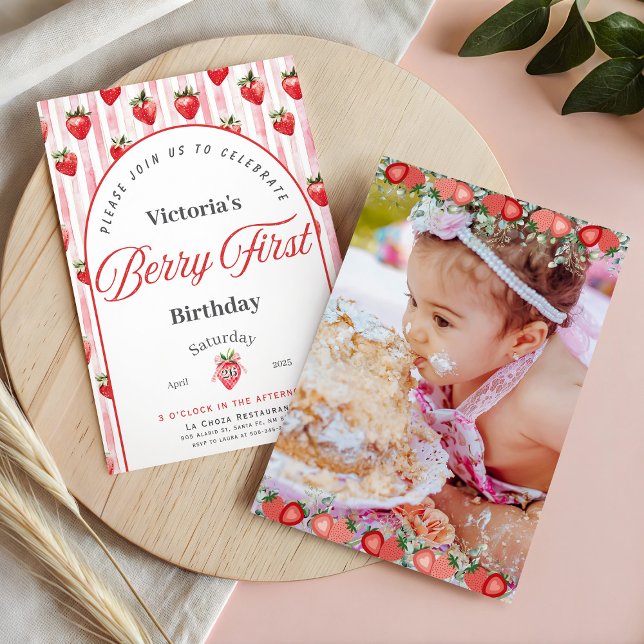 Tarjeta de invitación para el primer cumpleaños de (Subido por el creador)