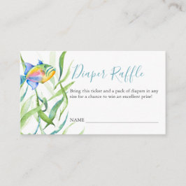 Tarjeta de invitación para el sorteo de pañales co