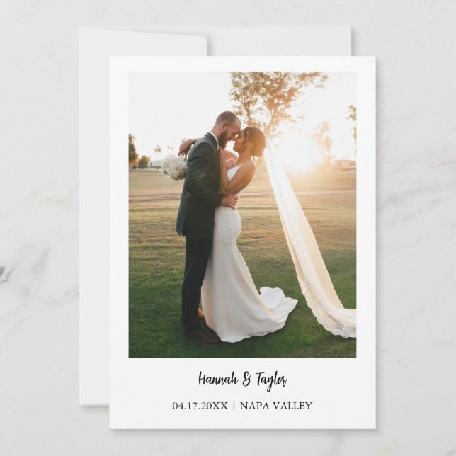 Tarjeta de Invitación para elementos fotográficos (Anverso)