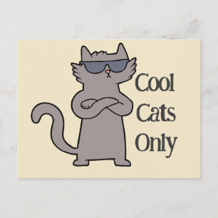 Tarjeta de Invitación para Eventos de Gatos Genial