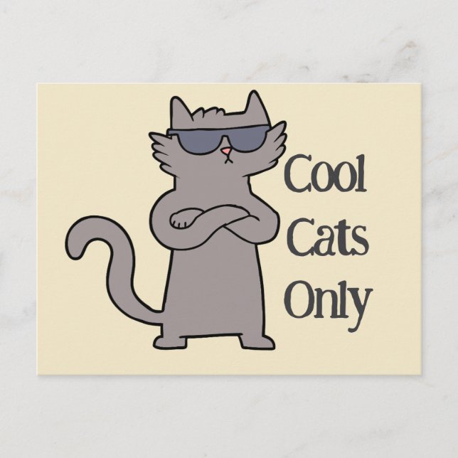 Tarjeta de Invitación para Eventos de Gatos Genial (Anverso)