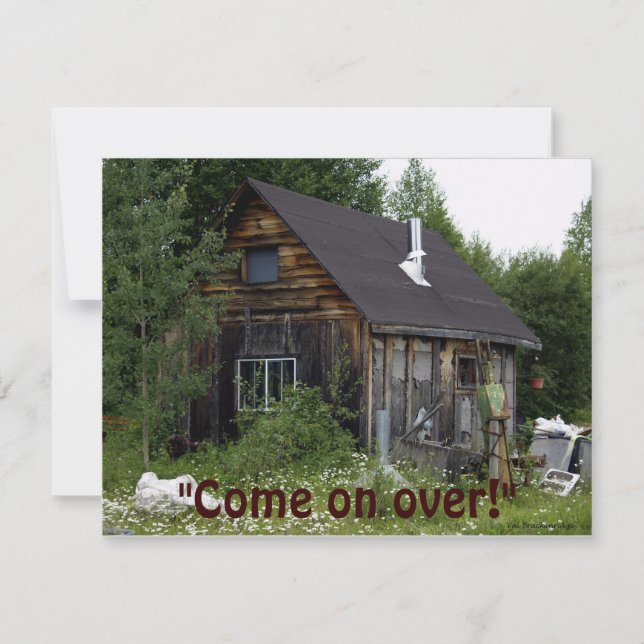 Tarjeta de invitación para fiesta de calentamiento (Anverso)