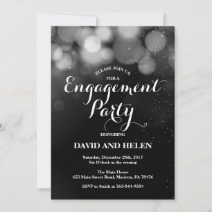 Tarjeta de Invitación para Fiesta de Compromiso co