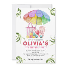 Tarjeta de Invitación para Fiesta de Cumpleaños de
