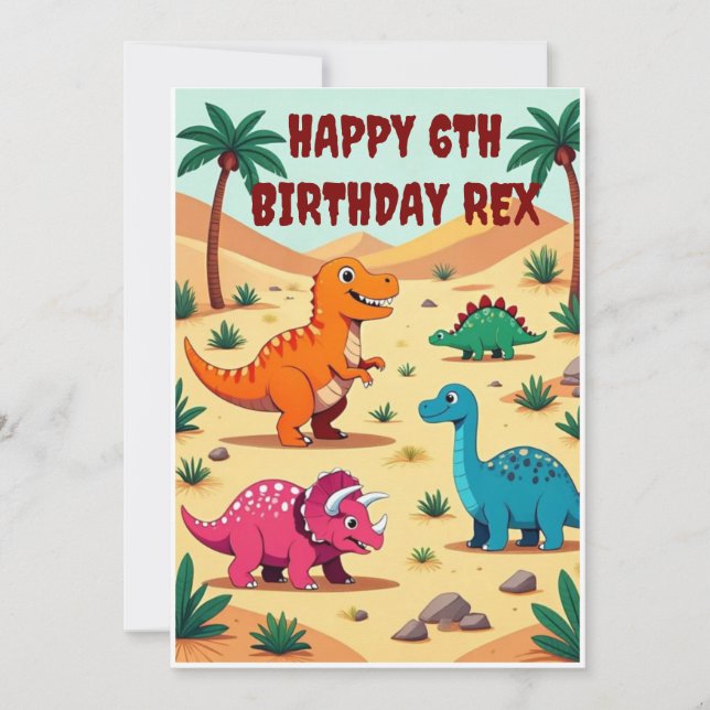 Tarjeta de Invitación para Fiesta de Cumpleaños de (Anverso)