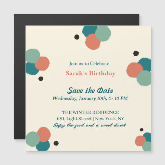Tarjeta de invitación para fiesta de cumpleaños de