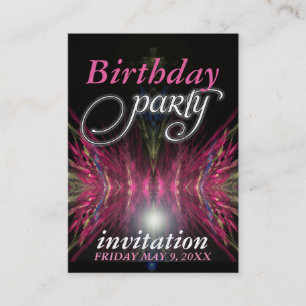 Tarjeta de invitación para fiesta de cumpleaños de