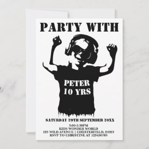 Tarjeta de Invitación para Fiesta de Cumpleaños de