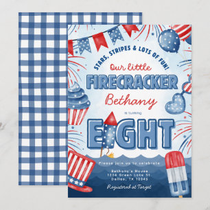 Tarjeta de invitación para fiesta de cumpleaños de
