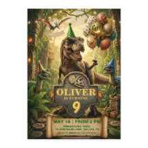 Tarjeta de Invitación para Fiesta de Cumpleaños de