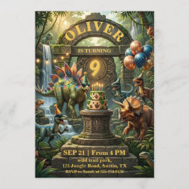 Tarjeta de invitación para fiesta de cumpleaños de