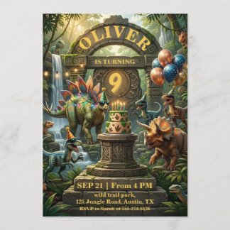 Tarjeta de invitación para fiesta de cumpleaños de