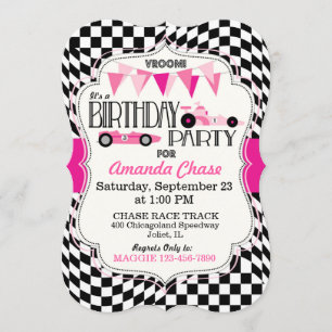 Tarjeta de invitación para fiesta de cumpleaños de