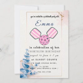 Tarjeta de invitación para fiesta de cumpleaños de
