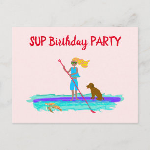 Tarjeta de invitación para fiesta de cumpleaños de