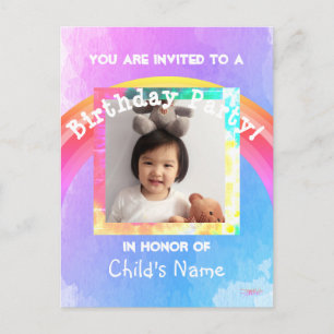 Tarjeta de invitación para fiesta de cumpleaños in