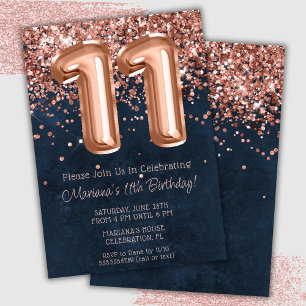 Tarjeta de invitación para fiesta de cumpleaños nú