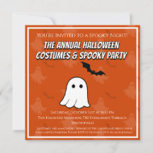 Tarjeta de invitación para fiesta de disfraces de