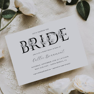 Tarjeta de invitación para fiesta de ducha de novi