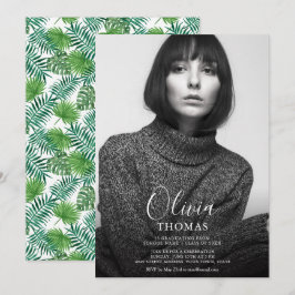 Tarjeta de invitación para fiesta de graduación de